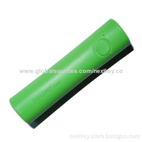 2,600mAh Fashionable Manual Power Banks, Long Standby Time, Different Colors Available